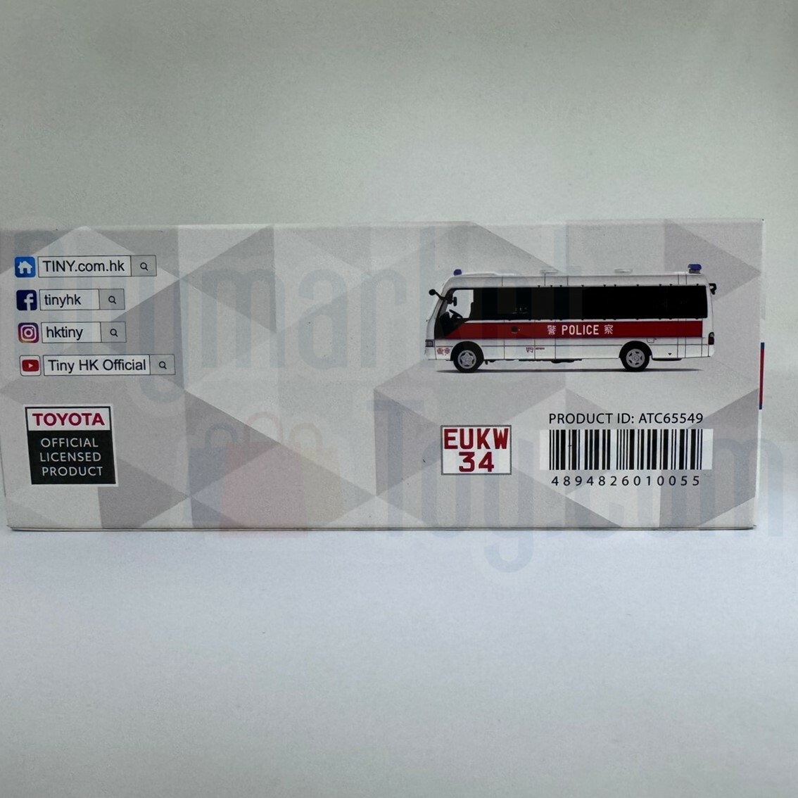 Tiny 城市 合金車仔 - 豐田Coaster B59警車 (AM6752 EUKW 34) [7-11]
