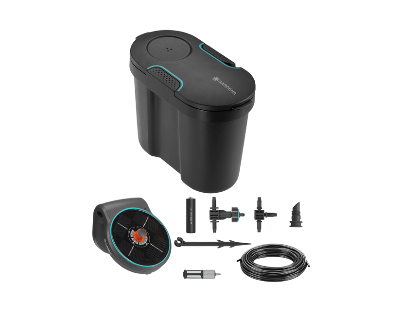 "GARDENA" 德國太陽能家用自動微滴灌套裝(20盆植物)(3套/盒)-[13301]