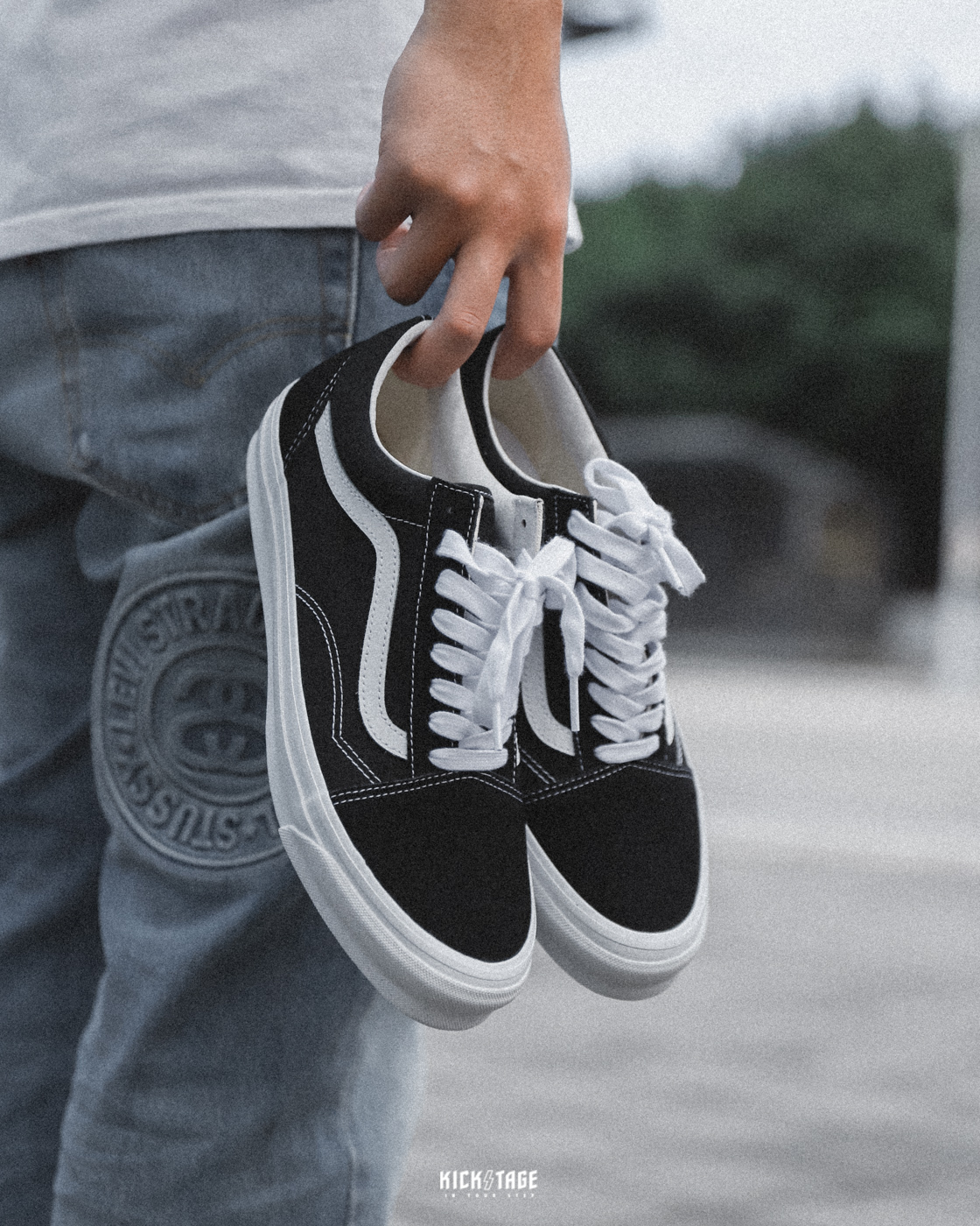<特價商品，不退換>VANS OG OLD SKOOL VAULT LX 黑白 帆布 麂皮 原版 基本款 休閒鞋【VN0A4P3XOIU】921