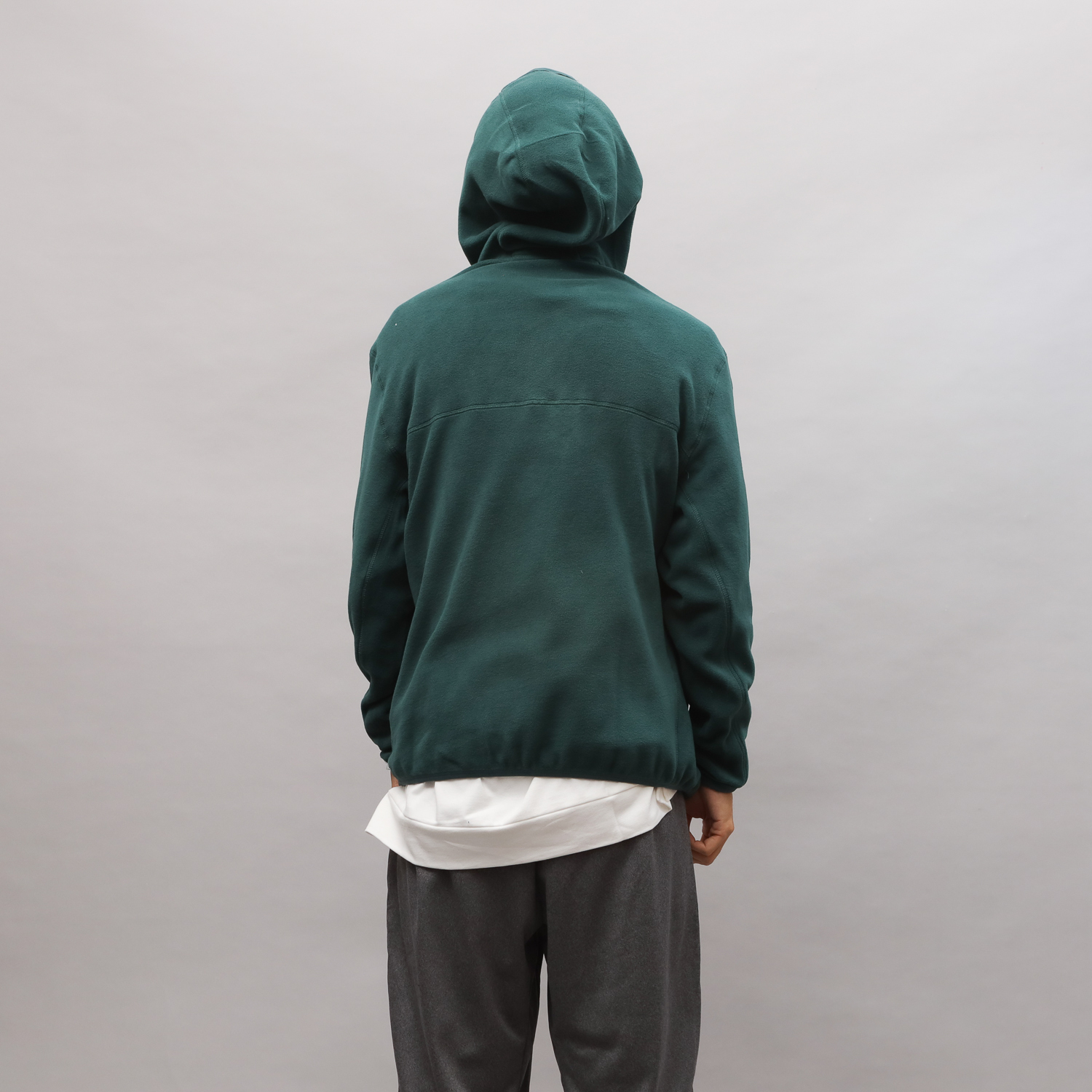 KANGOL  中性 綠橘Logo 絨感帽T 6255105770