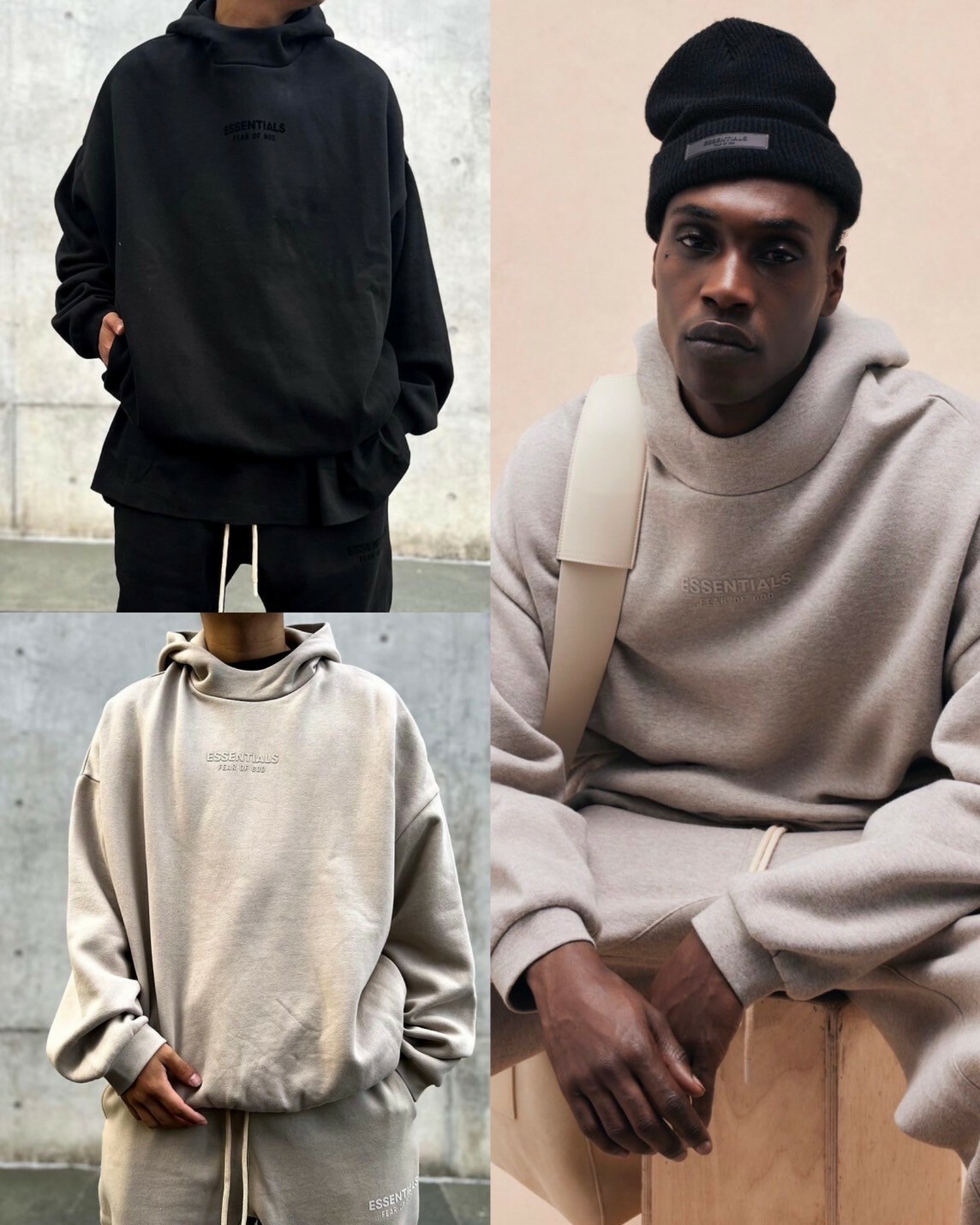 FOG Essentials 膠印小Logo 半高領帽T Core Hoodie