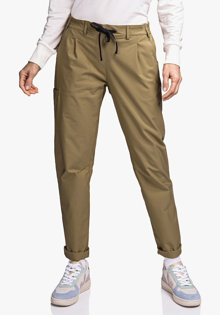 【Schoffel】女彈力修身長褲-[棕、藍]  / 23SL20-13326