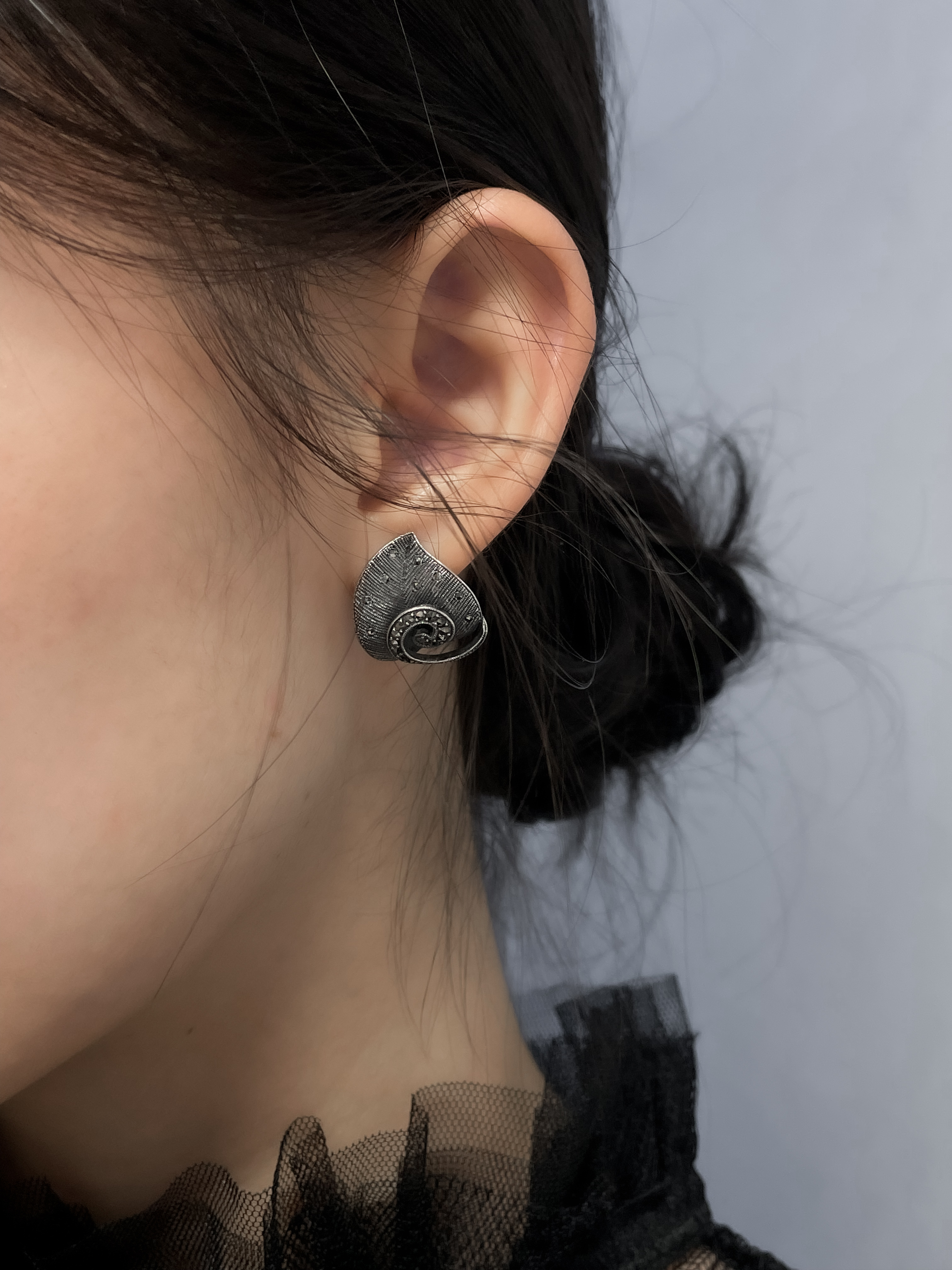 貝殼馬克賽耳環（OP0928）