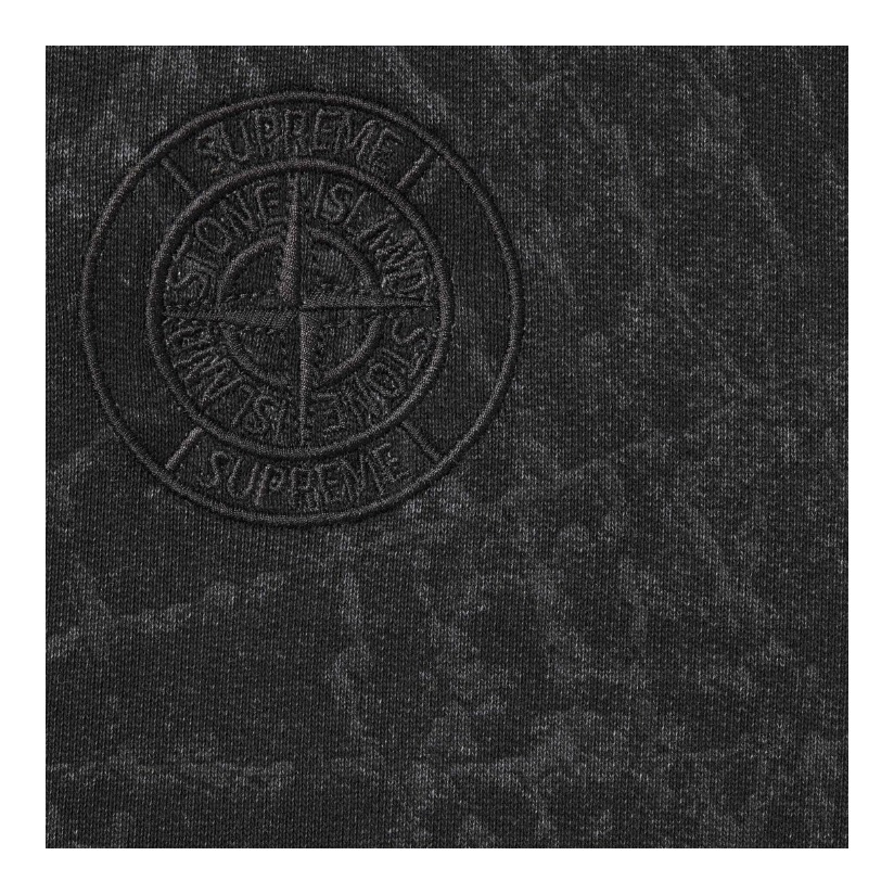 SUPREME STONE ISLAND HOODED SWEATSHIRT (FW23) BLACK SUP-423 [台灣現貨]