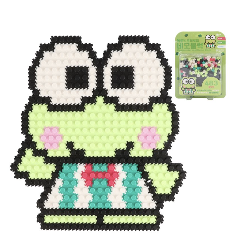 韓國 Sanrio角色積木方塊-kerokerokeroppi