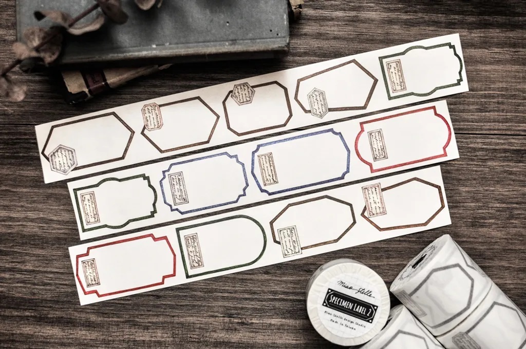 喵吉星．Specimen Label2 標本標籤2 4cm亮面PET/和紙膠帶 <整捲/分裝>