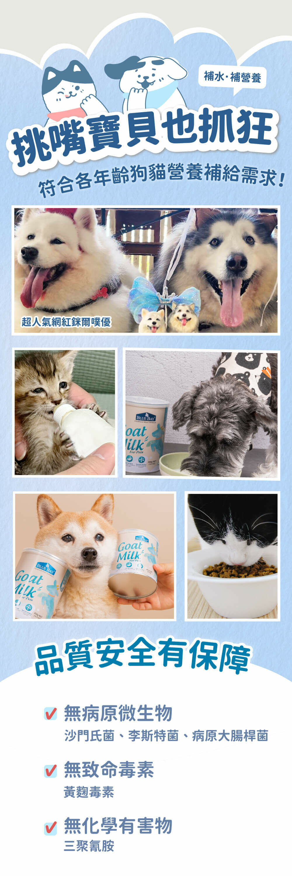 Blue Bay倍力®頂級羊奶粉 (挑食剋星) 180g