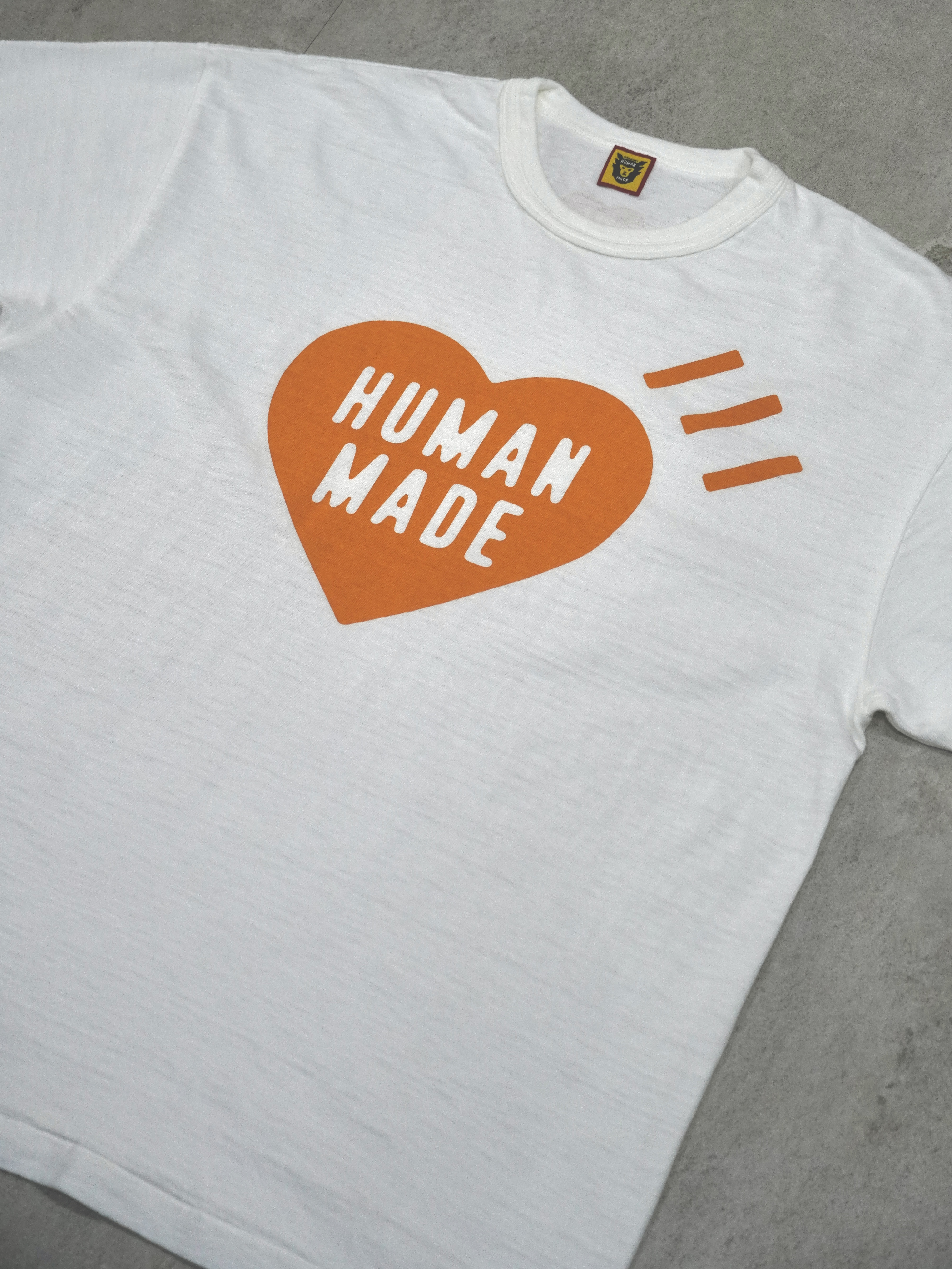 白 HUMAN MADE HARAJUKU HEART T-SHIRT PINK