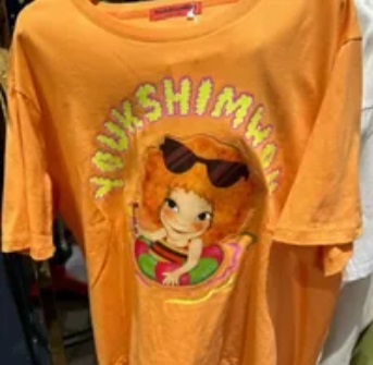 [S] YSW SUNNY SEA TRAVEL T-SHIRT,ORANGE, I2WTS24ORSNF (SYW237)