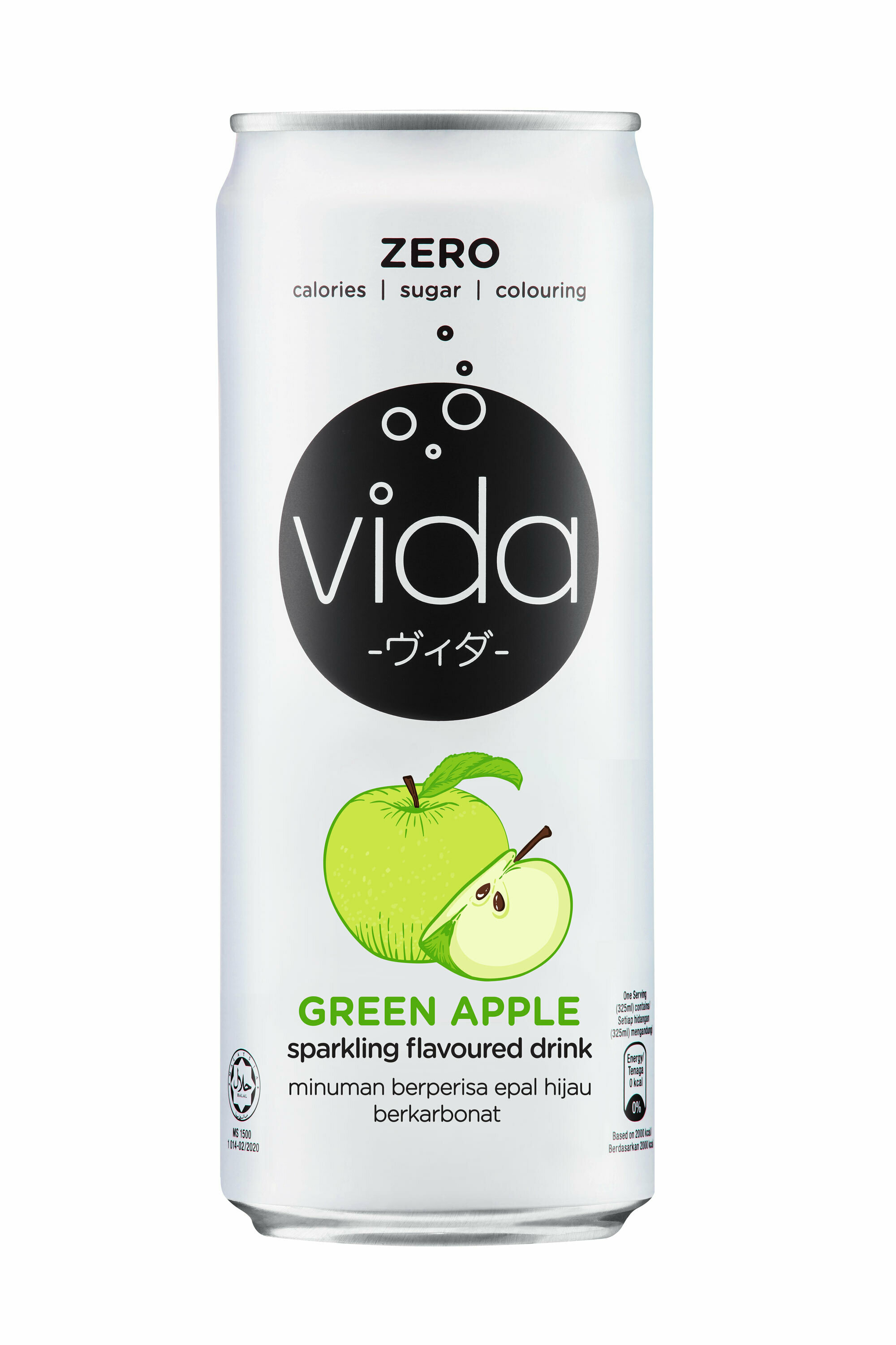 Vida氣泡飲(青蘋果味) 325ml