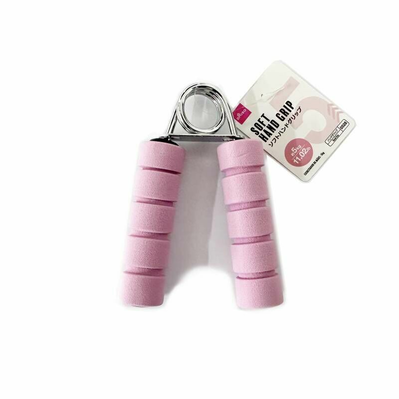 軟柄握力器/粉 5kg
