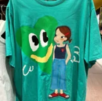 [S] YSW RIA MASS PRINT T-SHIRT,GREEN, I2WTS18GRRAF (SYW241)