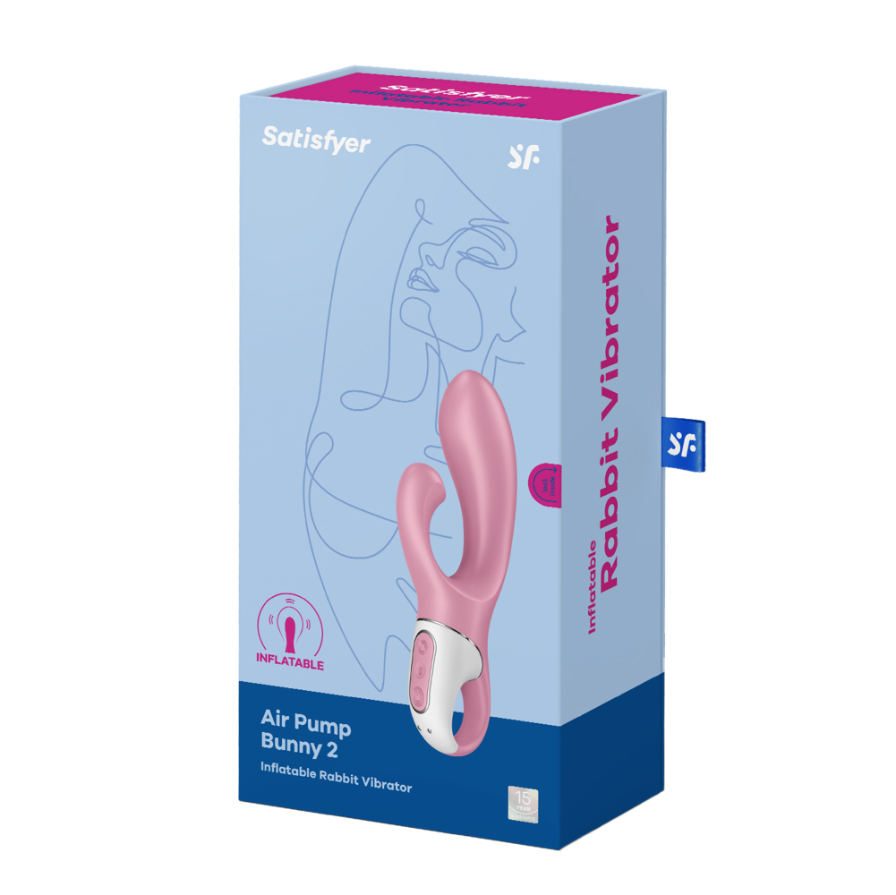 德國 Satisfyer Air Pump Bunny 2 可調節充氣雙馬達兔耳按摩棒