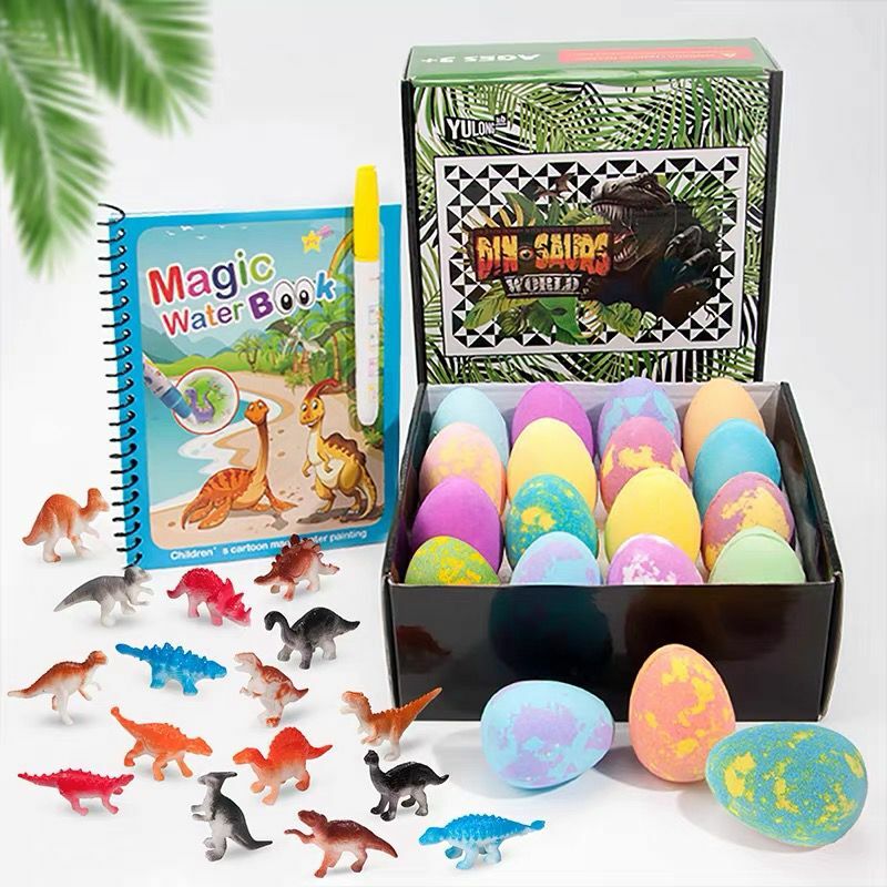 🦕恐龍泡泡浴球+送恐龍magic water book禮盒💝-2300951