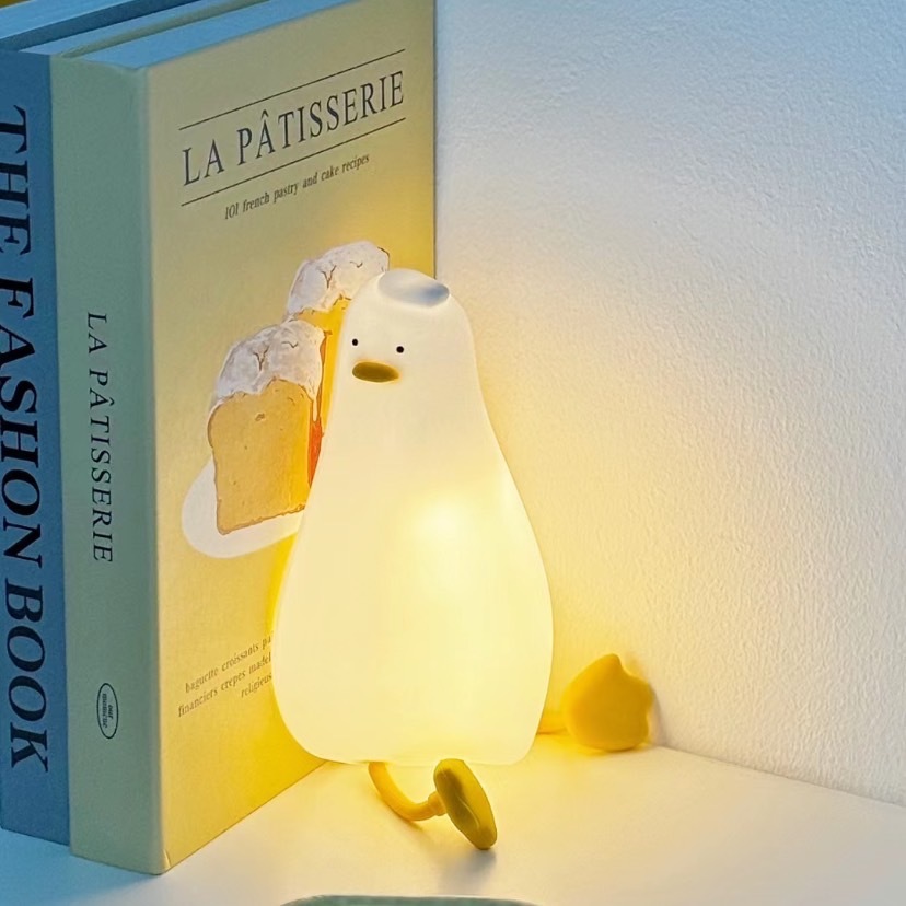 平躺鴨 小夜燈 手機支架 生活小物 解壓神器