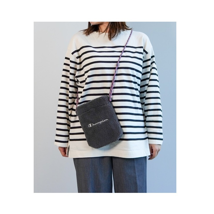 中性-百搭搖粒絨肩背小包(深灰)