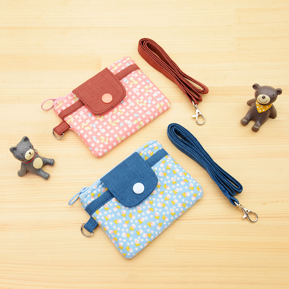 販售原尺寸【紙型】(掛頸式卡片零錢包)