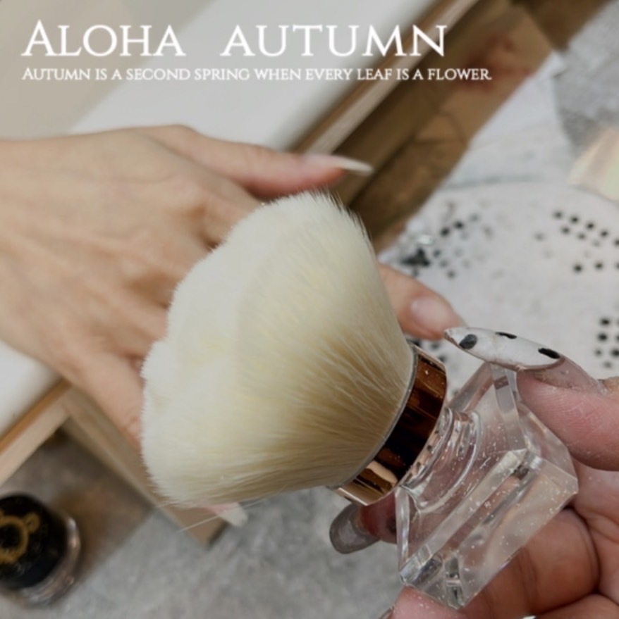 水晶花花餘粉刷-贈防塵收納盒