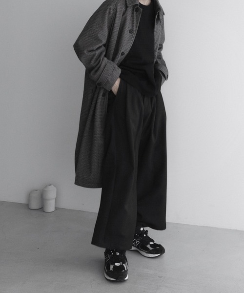 Remer loose Balmacaan over long coat