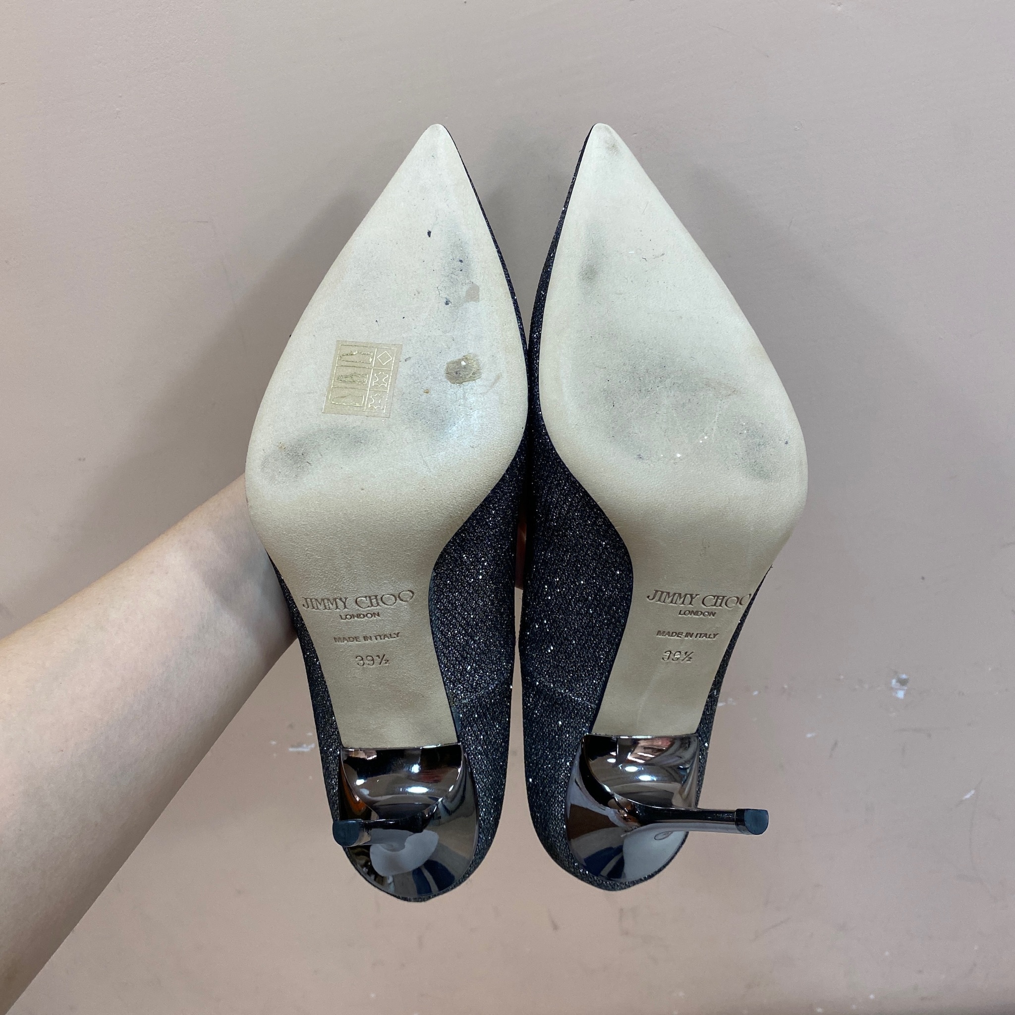 Pre-owned] Jimmy choo shoes 39.5 silver