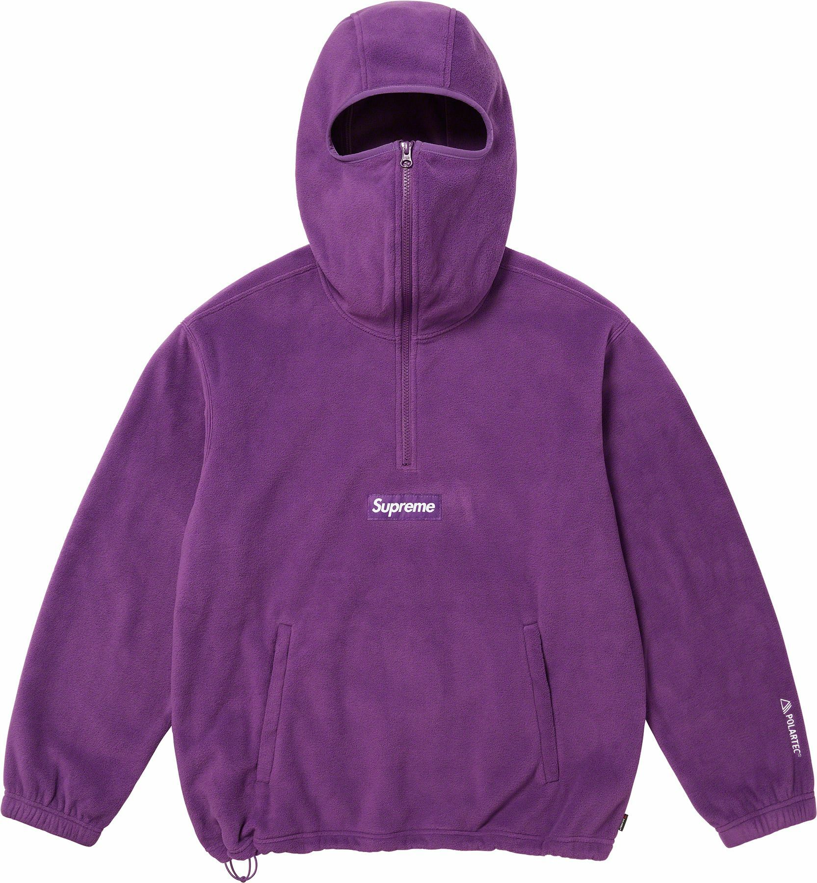 Supreme FW23 Polartec Facemask Half Zip - PURPLE
