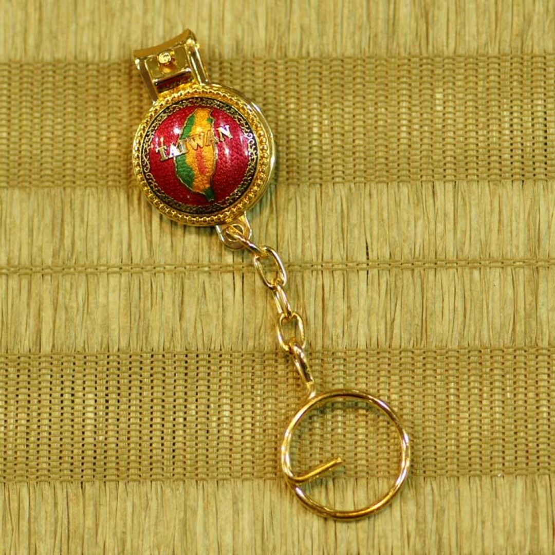 景泰藍指甲刀鎖圈-圓形台灣(顏色隨機出貨)