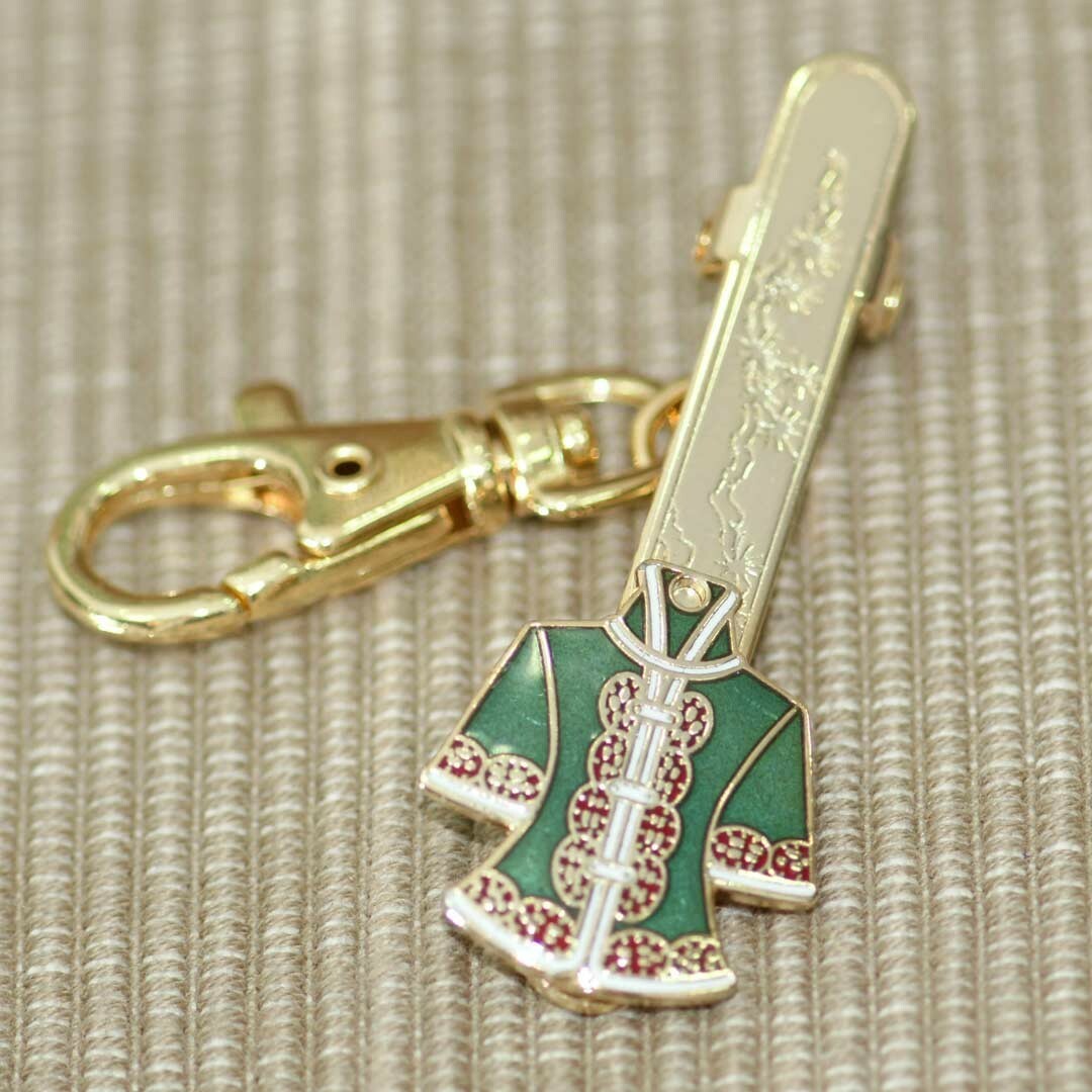 景泰藍夾式皮包鎖圈‧唐裝(顏色隨機出貨)