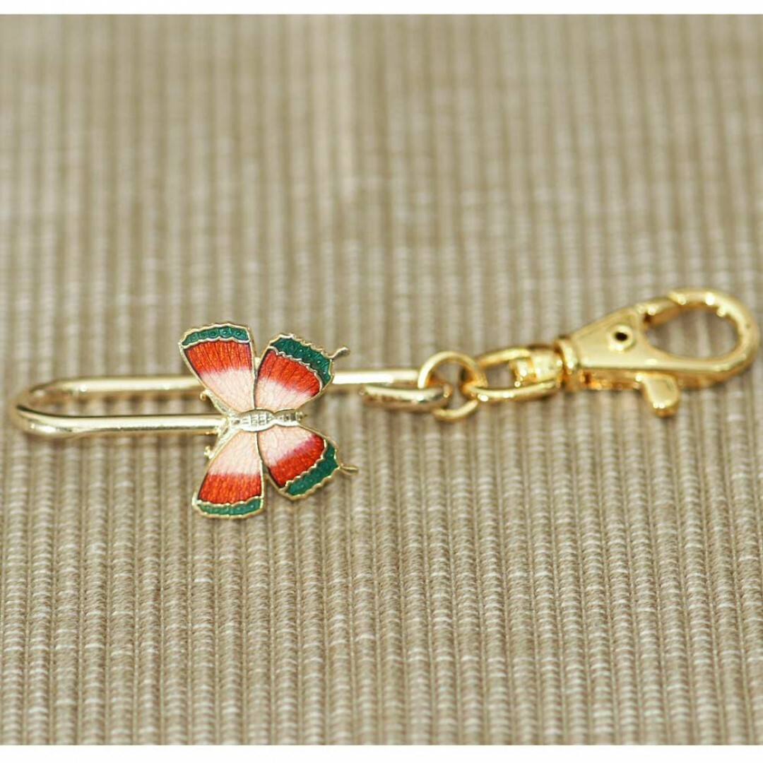 景泰藍 掛式皮包鎖圈‧蝴蝶‧出外公差‧旅行‧方便你快速拿到鑰匙