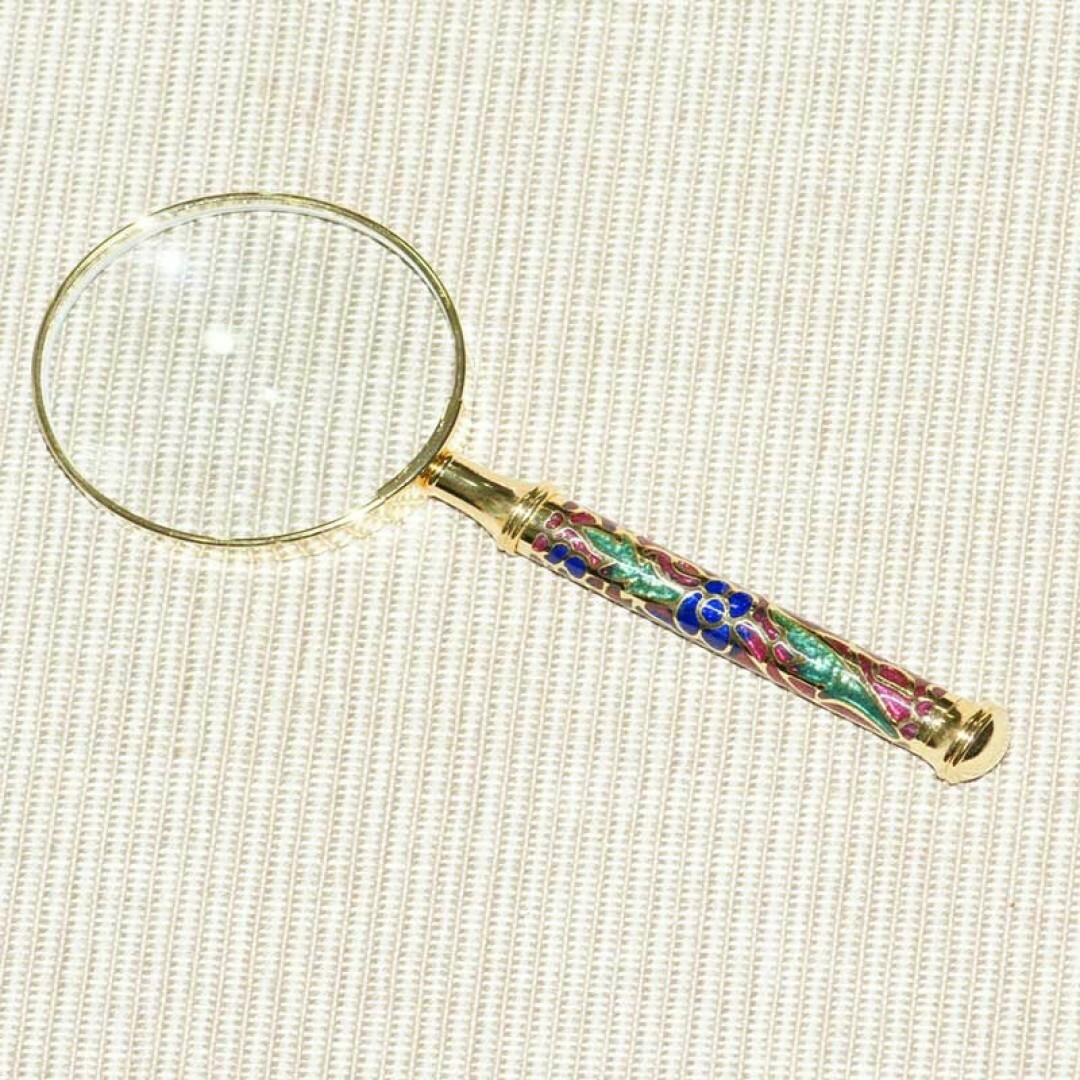 景泰藍M放大鏡(顏色隨機出貨)