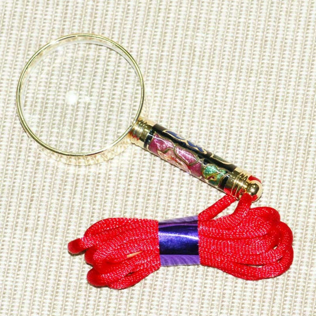 景泰藍攜帶型放大鏡(顏色隨機出貨)