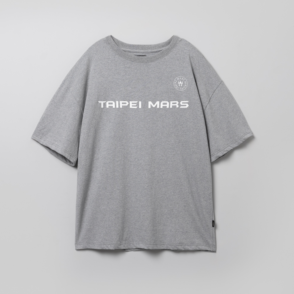 TAIPEI MARS矽膠寬版棉質短Tee