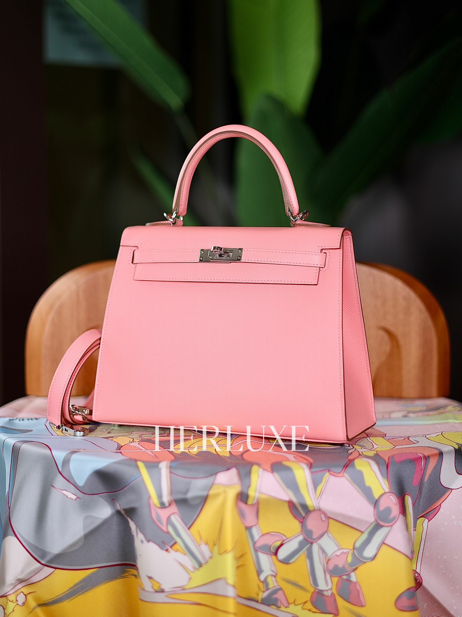 Kelly 25 1Q rose confitti ck epsom k