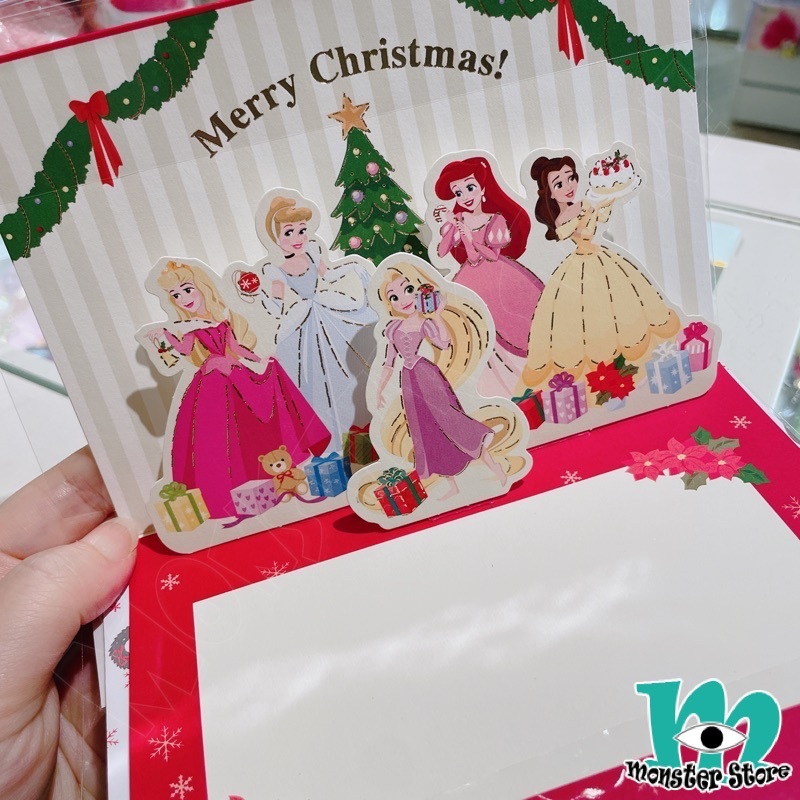 迪士尼公主立體聖誕咭