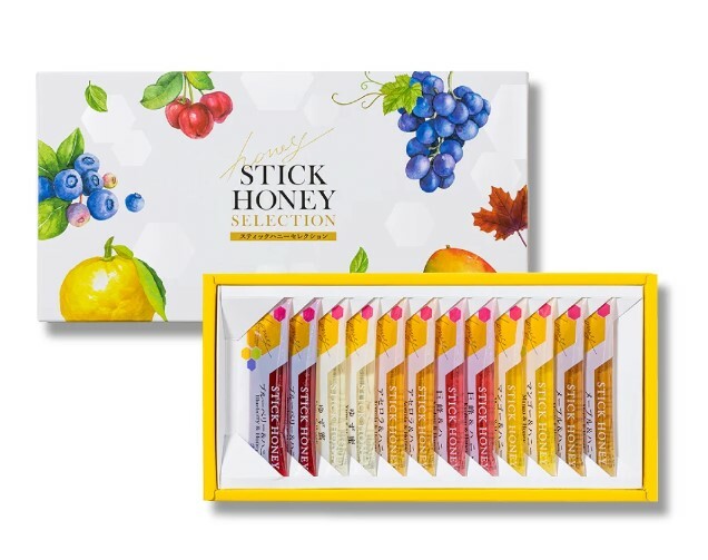 6-Flavor Stick Honey (15g × 12 sticks)[3184]