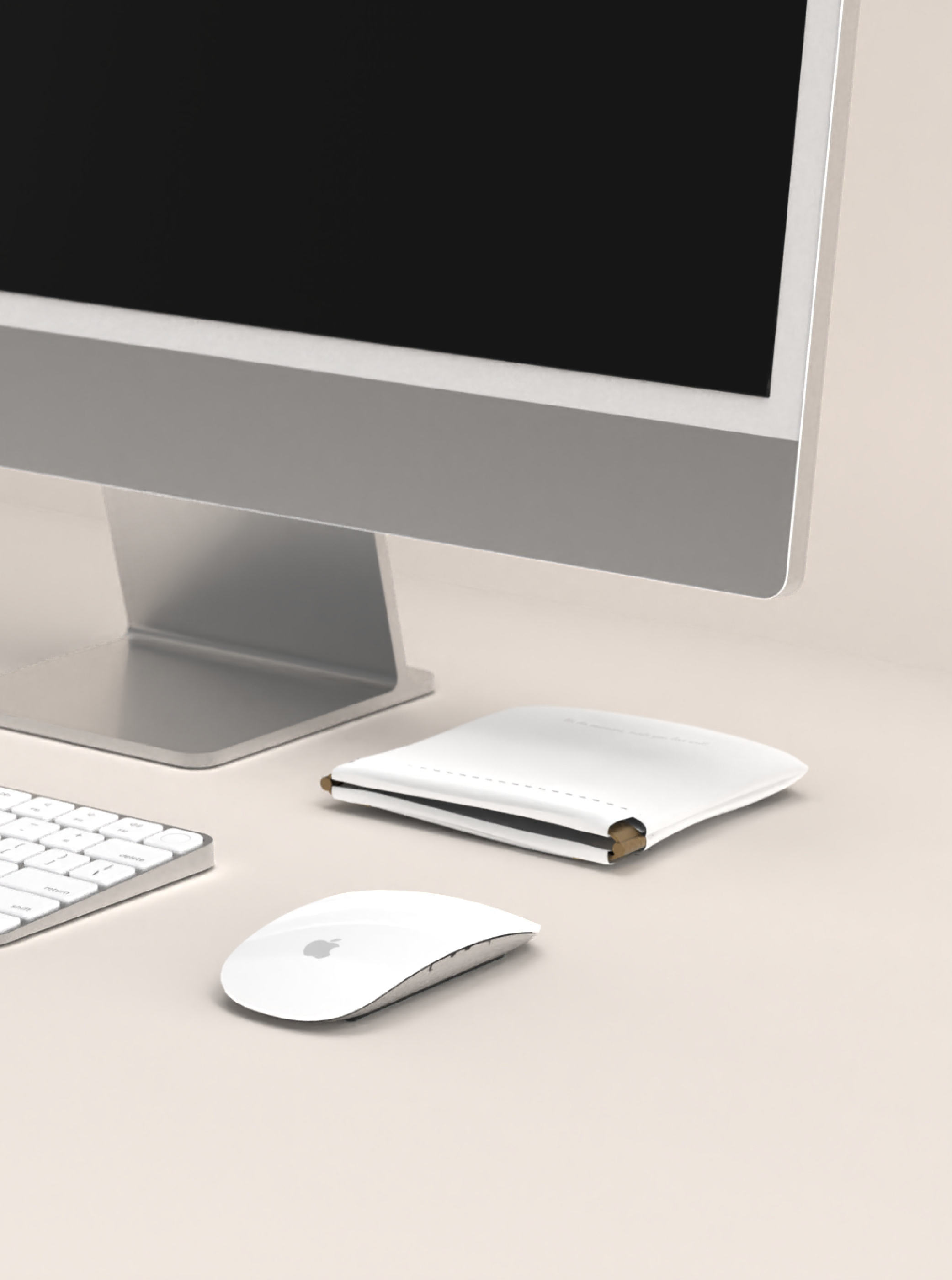 質感皮革收納包 /純潔白/