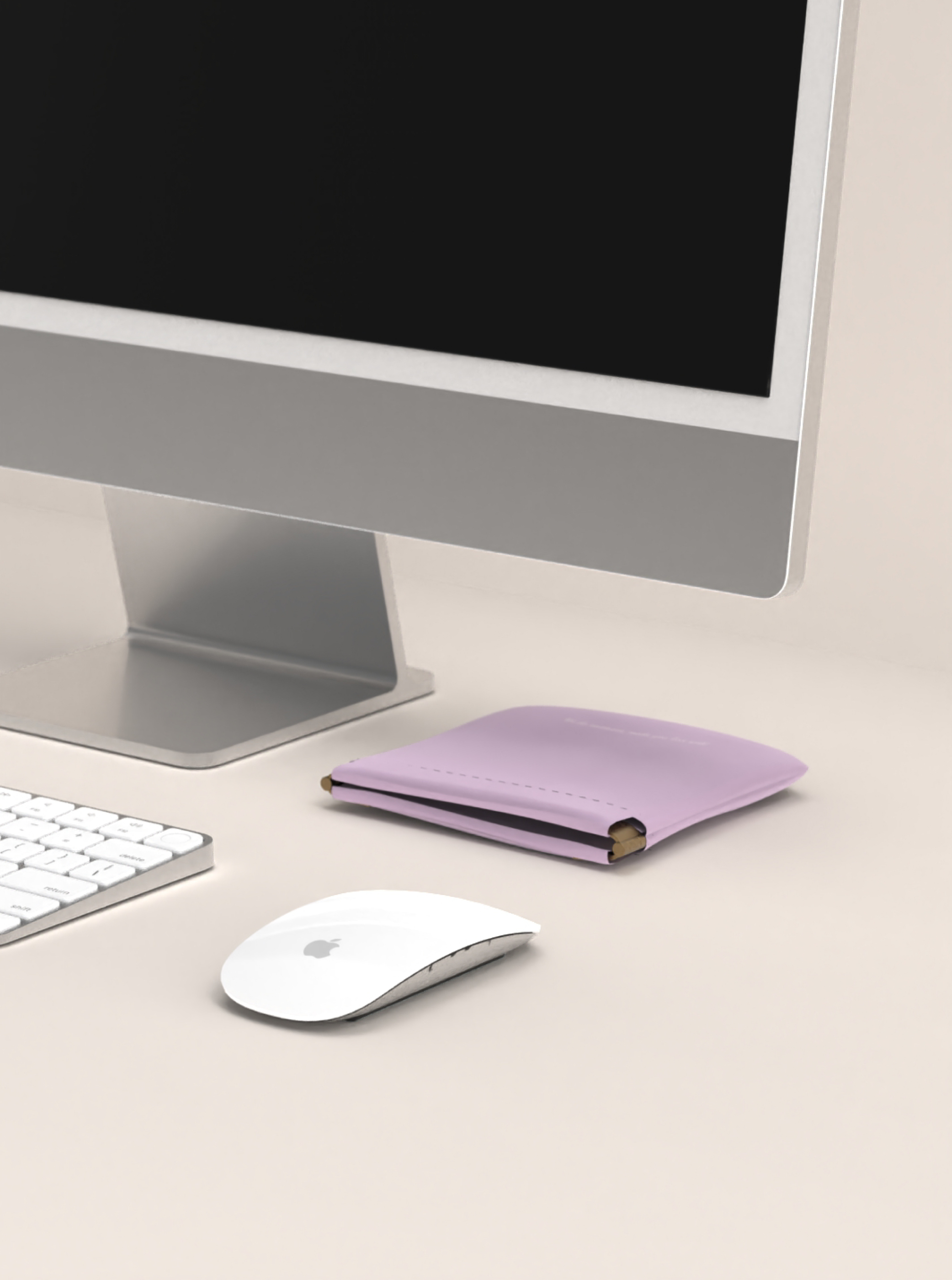 質感皮革收納包 /薰衣草紫/