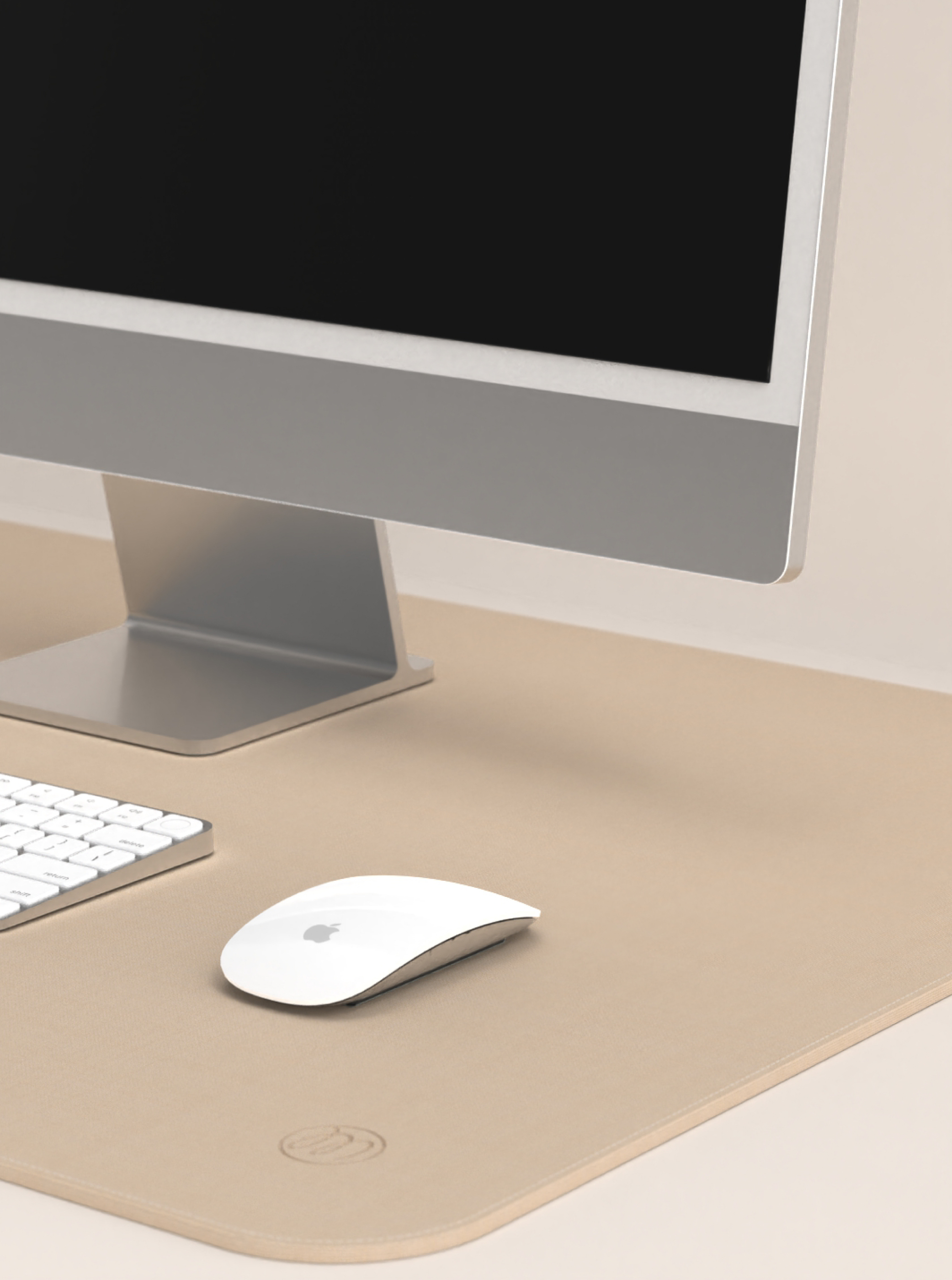 OneMore 品牌訂製皮革質感桌墊 / 焦糖奶茶 /