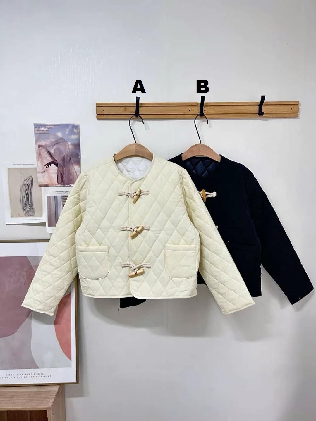 JK#14232🤎森系小夾棉外套