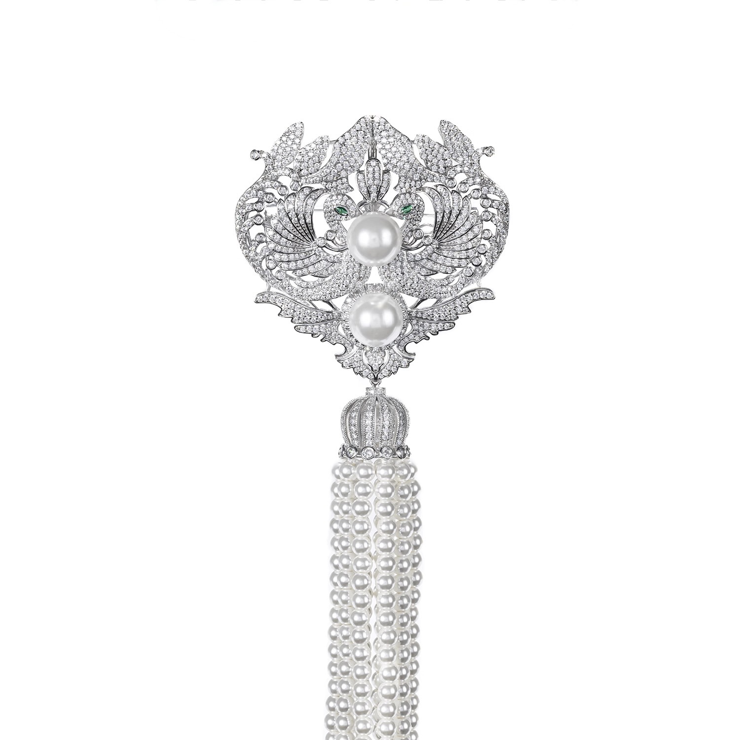 秋冬仿珍珠胸針 925銀胸針