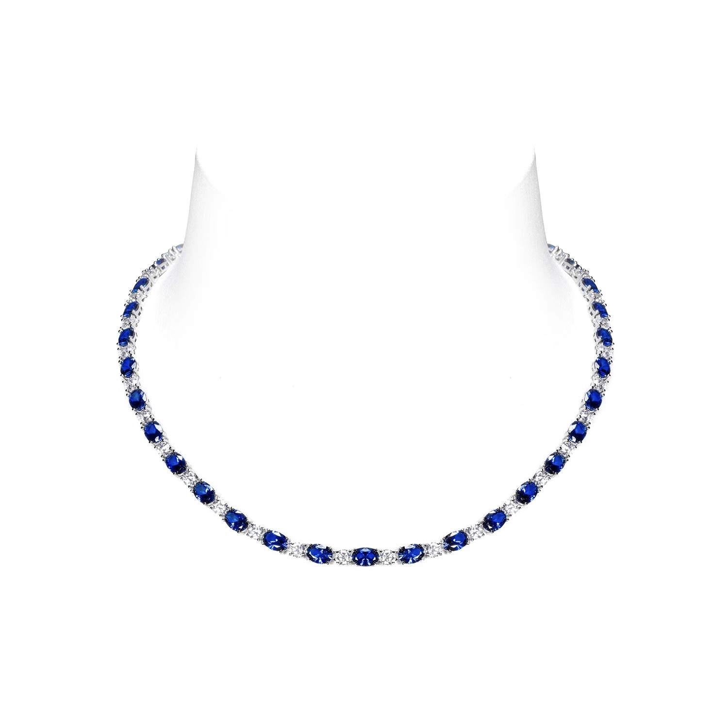 藍色頸鍊 925銀頸鍊