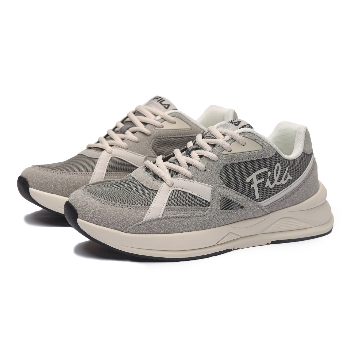 【下殺↘ $990】FILA 休閒鞋 EDITION 灰色 復古 麂皮 運動鞋 男 1J905X441