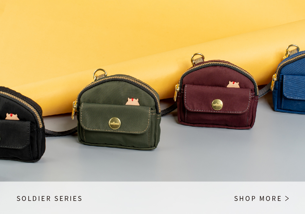 satana Soldier 歡樂滿屋零錢包 栗紅色 SOS3090-632 看更多商品