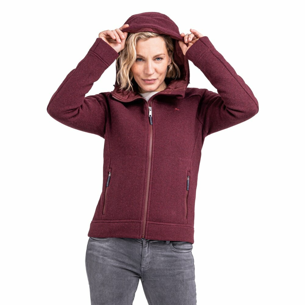【Schoffel】女機能款羊毛保暖外套 / 23SL20-13359-[深酒紅]