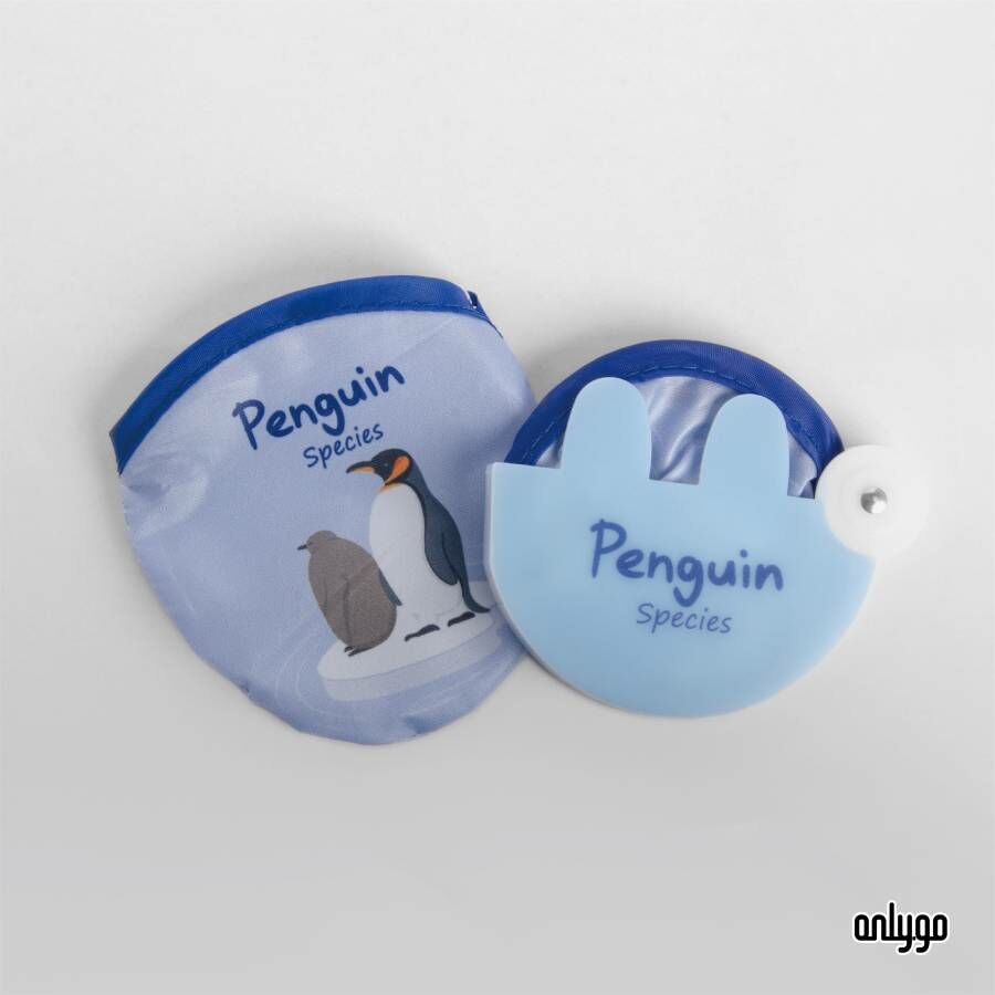 動物の図折りたたみうちわ（ペンギン）