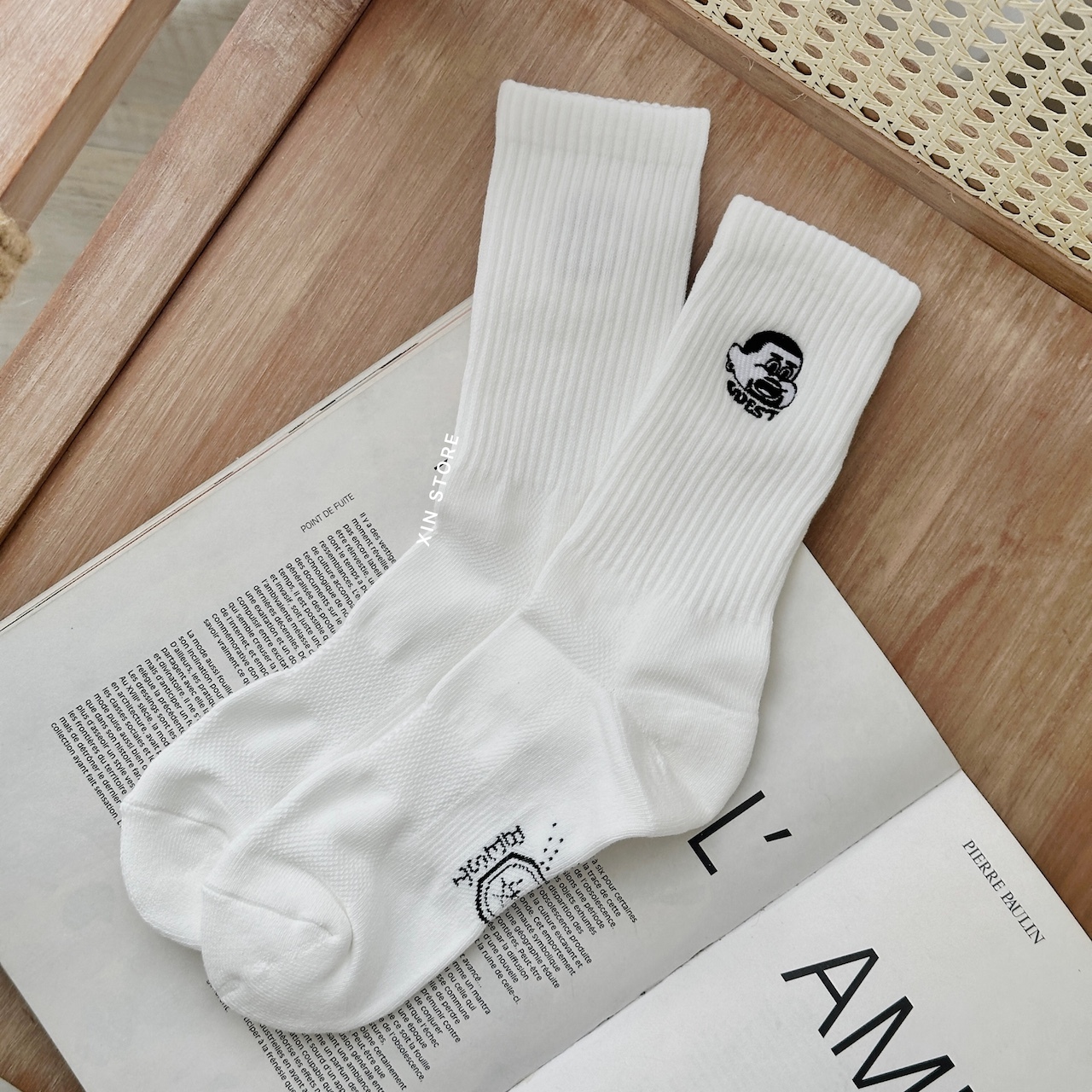 Best Foot Friend BFF Sock Bad Child 壞小孩 長襪 白