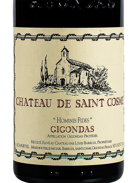 Chateau de Saint Cosme Gigondas Hominis Fides 2013 (RP94)