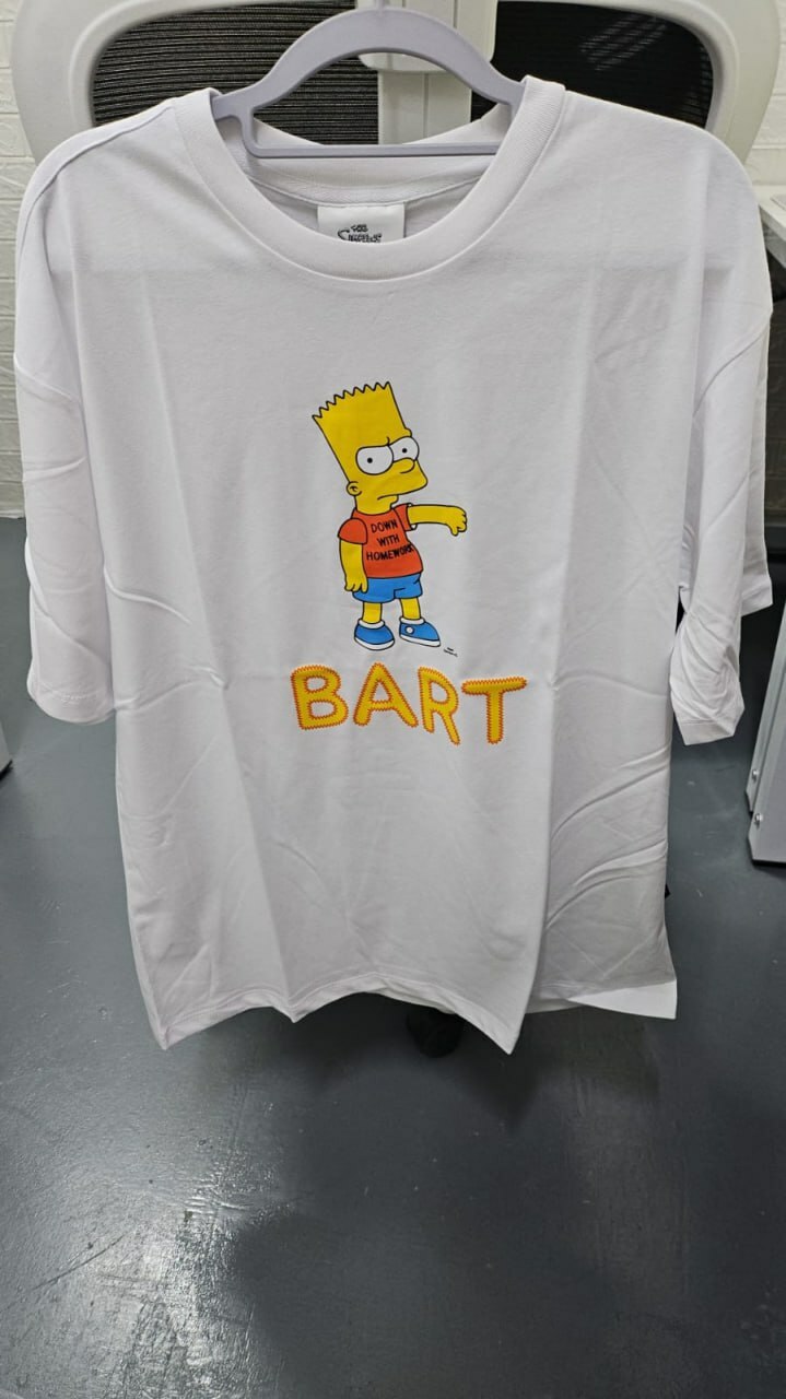 [S] BEN SHERMAN SHORT SLEEVE SIMPSON T-SHIRT,WHITE, BMCTS382U-WHITE [FINAL SALES]  (SBS29)