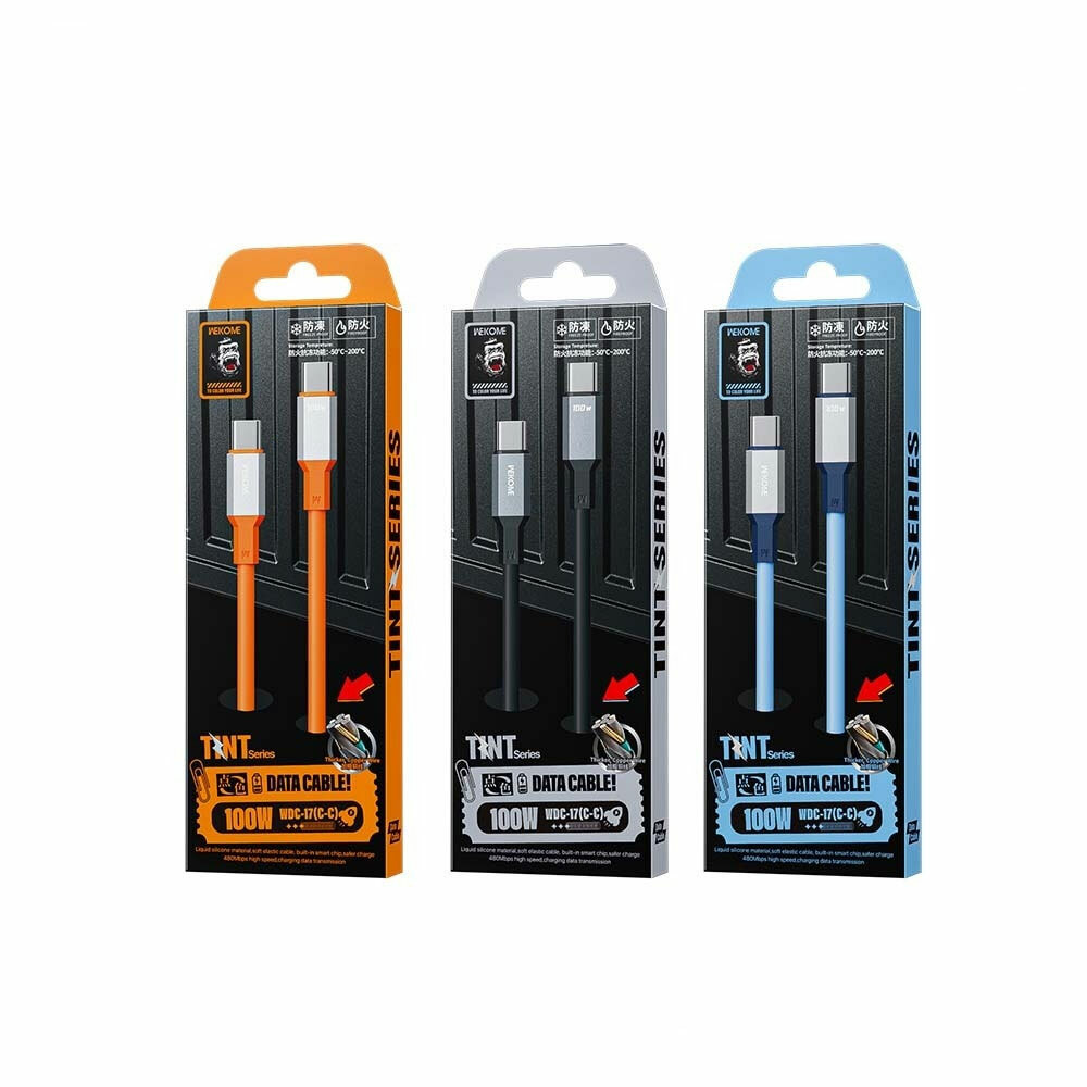 【MOBIA】 WDC-17 點色二代 100W液體矽膠數據線 ( Type-C對Type-C)