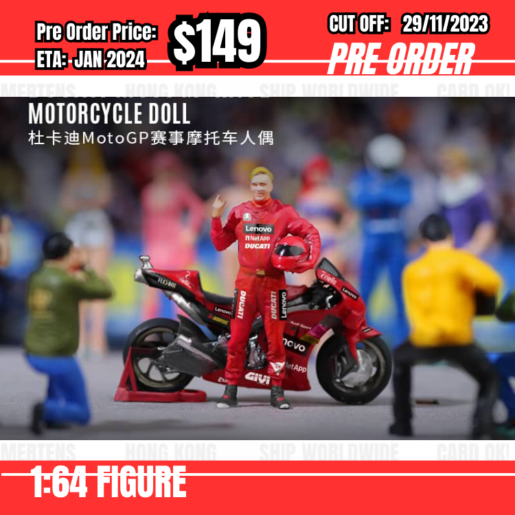 PO-$149 * Moreart * 1:64 Ducati MotoGP Race Doll [OD21/11]