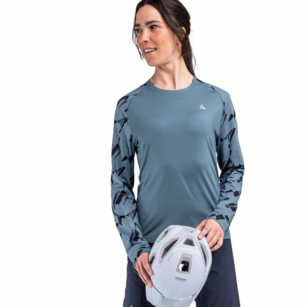 【Schoffel】女長袖快乾彈力上衣 / 23SL50-13462-[淺海藍]